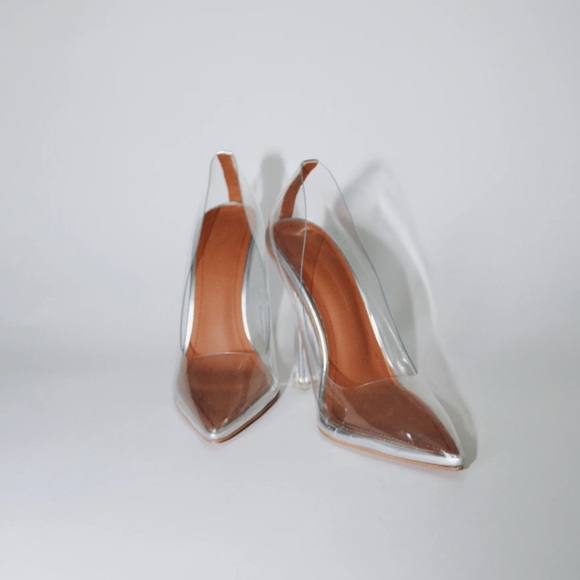 You’ve Glass Pumps ✨Transparent Women's Heels 8.5 NEVER WORN Cult of Coquette - Picture 1 of 8